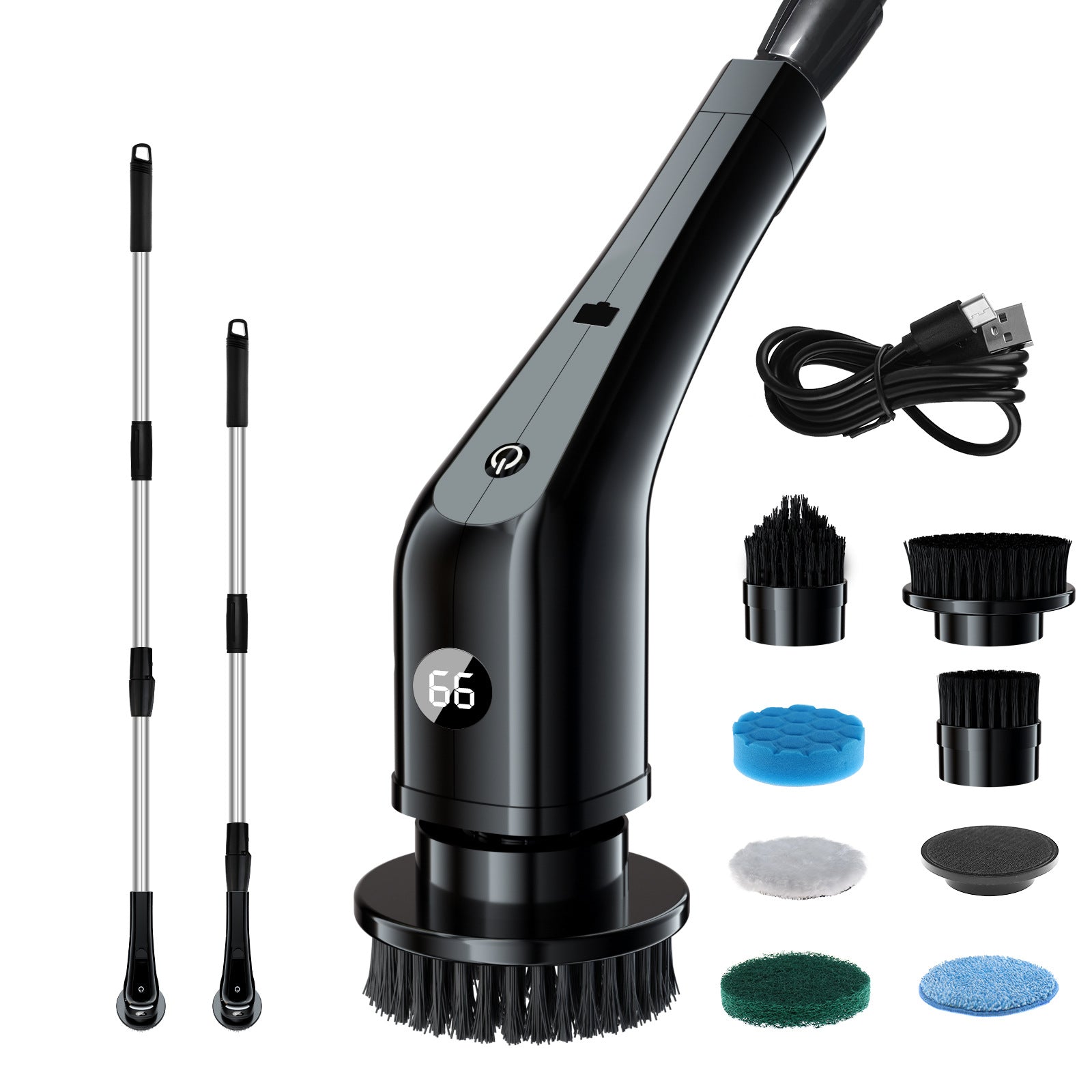 Electric Multi-functional 7-in-1 Household Toilet & Bathroom Cleaning Brush